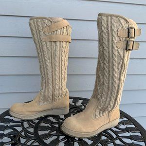 Size 6.5 (37) Women's Winter Boots Knit